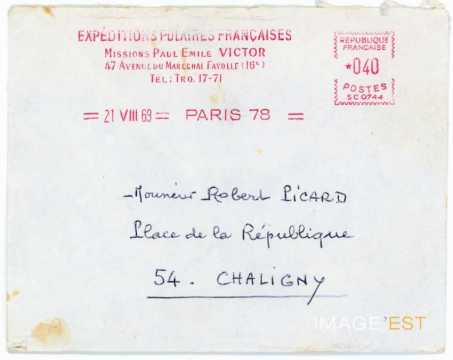 Enveloppe des Expéditions polaires françaises(1969)